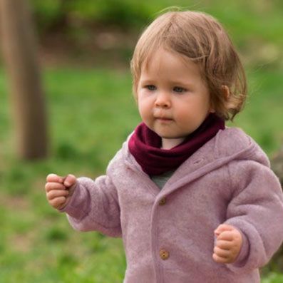 Braga de cuello de lana merino y seda para niños Braga de cuello de lana merino y seda para niños, para piel delicada