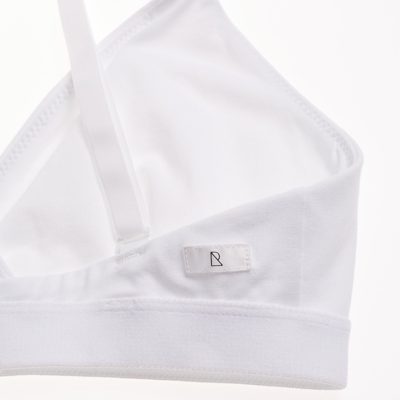 Sujetador triangular de algodón para mujer, con tirantes delgados, espalda  cruzada, cuello en V, sin relleno, brasier deportivo, soporte ligero, Gris