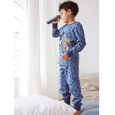 Pijamas niño algodón orgánico 100% 💙 Blaugab