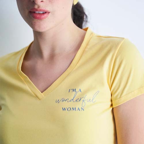 Pijama algodón orgánico "I'm wonderful woman"