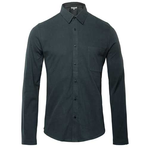 Camisa algodón orgánico negra Sid