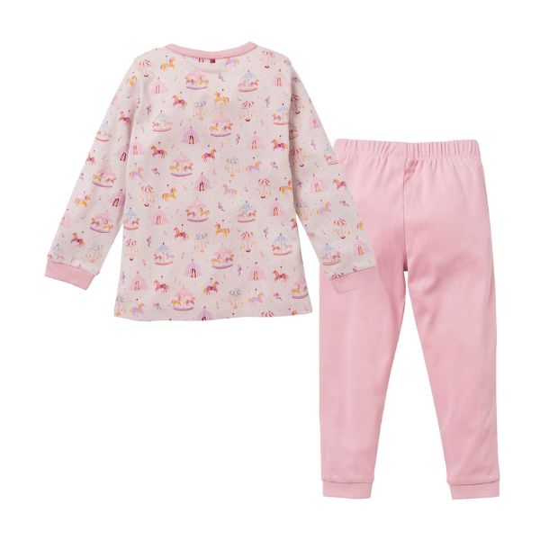 Pijama 100% algodón orgánico para niña Carrusel