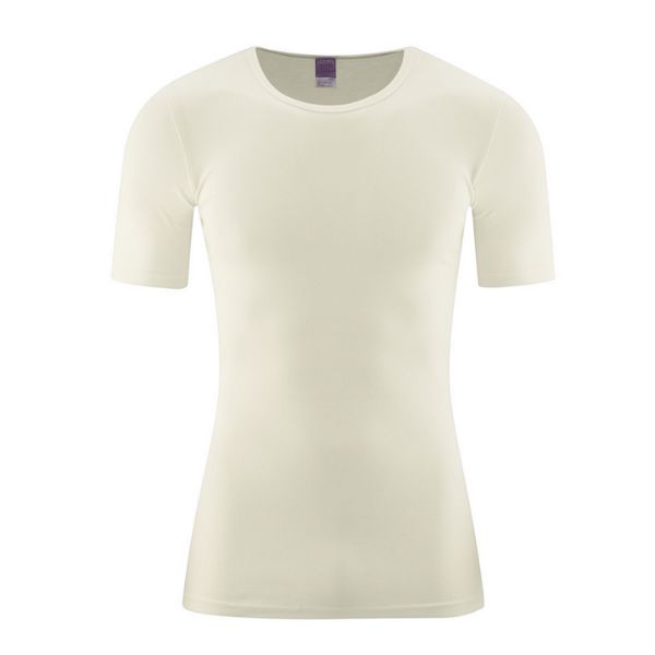 Camiseta 100% algodón orgánico manga corta sin tintes, hombre