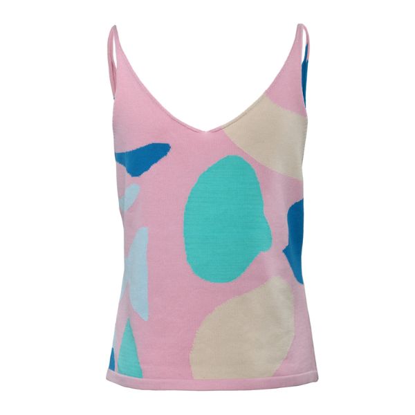 Camiseta tirantes acanalada de algodón orgánico