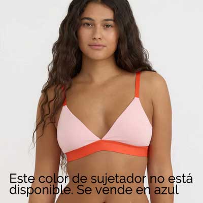 Sujetador triangular de algodón orgánico sin aros