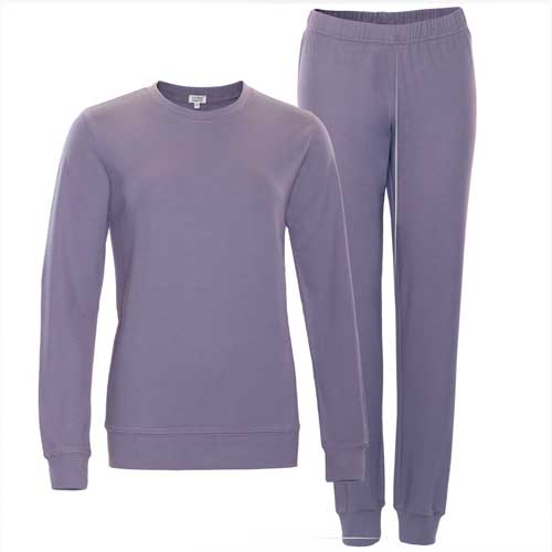 Pijama 100% algodón orgánico mujer Lila