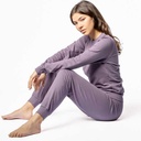 Pijama 100% algodón orgánico mujer Lila