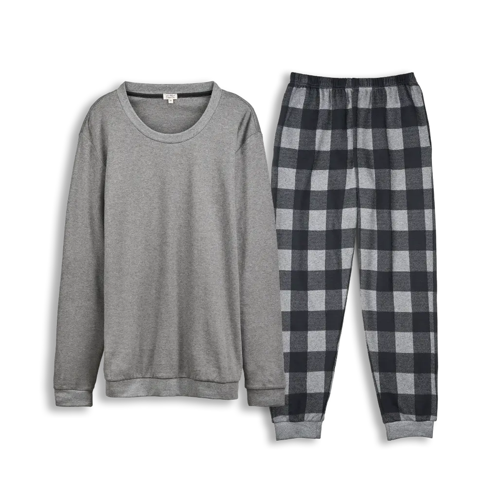 pijama largo gris hombre 4.webp