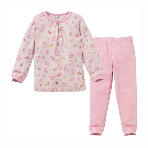 Pijama per a nens 100% cotó orgànic Carrusel Talla 1/2 años