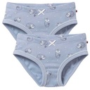 Pack of 100% organic cotton girl's panties Foxes