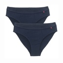 Pack of two dark blue organic cotton panties