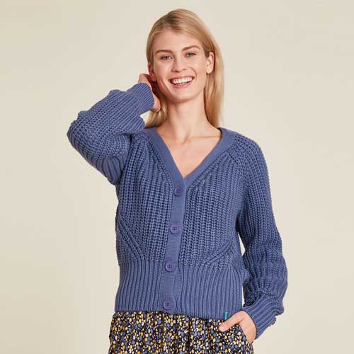 100% Indigo Organic Cotton Cardigan