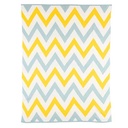 100% organic cotton baby blanket ZigZag