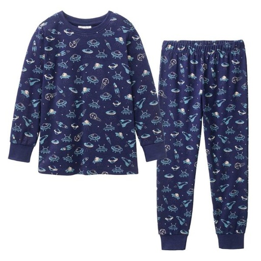 Pijama para niños 100% algodón orgánico Espacial