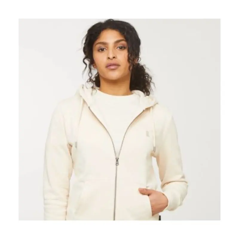 Sudadera cremallera de algodón orgánico 100% MUJER