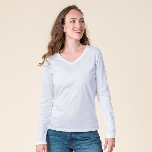 100% organic cotton V-neck t-shirt