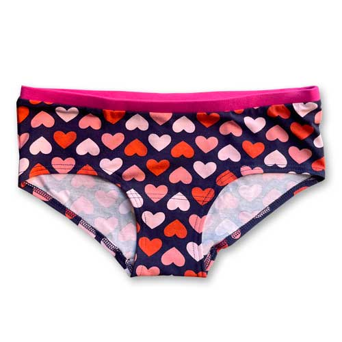 Braga culotte algodón orgánico Corazón