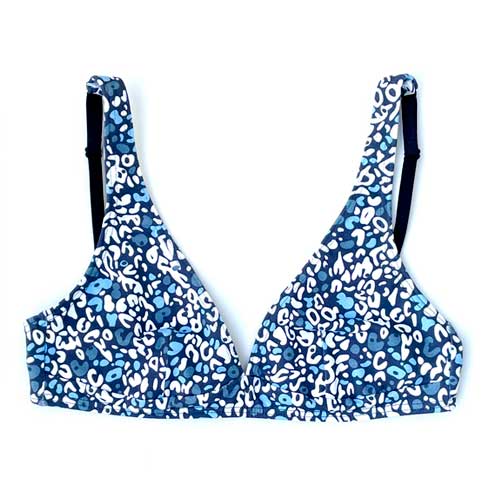 Leopard Organic Cotton Bikini Bra Size L