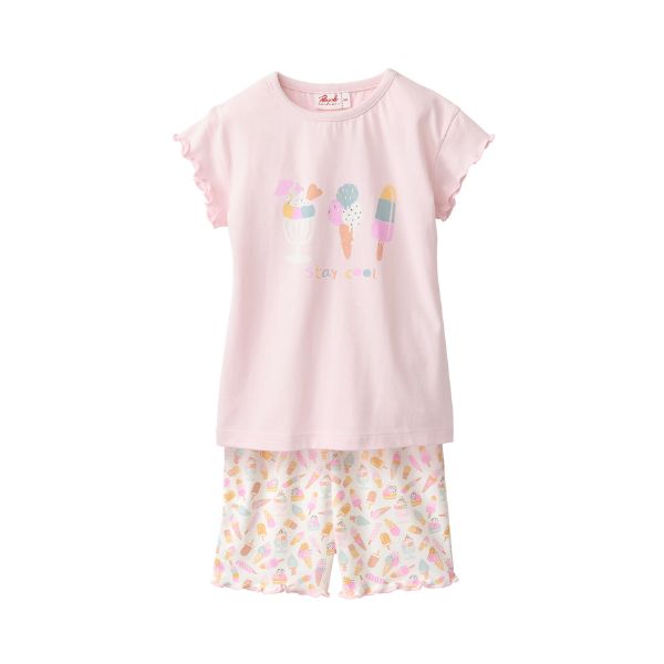 Pijama estiu per a nens 100% cotó orgànic Gelats