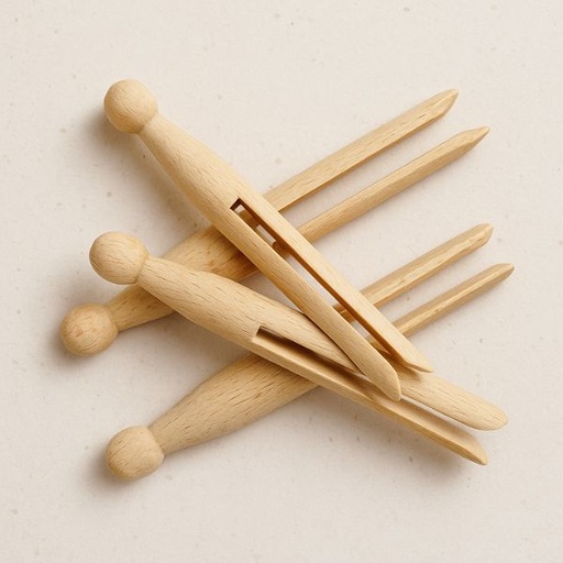 Pack de 25 pinzas de madera