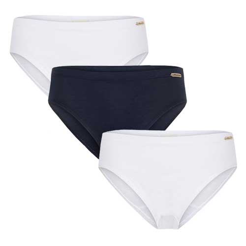 Pack of 3 100% organic cotton panties for girls