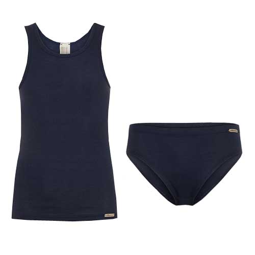 Organic cotton T-shirt and panty pack for girls COMAZO