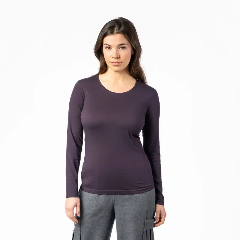 Camiseta algodón orgánico 100% Susanna Púrpura Talla XL