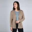 Cárdigan de lana merino orgánica Marrón