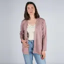 Càrdigan de llana merino orgànica Rosa