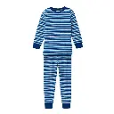 Pijama de rizo algodón orgánico 100% con rayas marineras