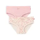 Pack of organic cotton 100% garden girl panties