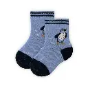 Calcetín infantil algodón orgánico pingüino