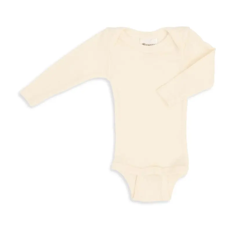 Bodi bebè de llana merino sense tints
