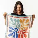 Arles organic cotton and silk scarf