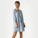 Vestido playero algodón orgánico AGLAIA