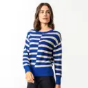 100% organic cotton jersey with nautical stripes