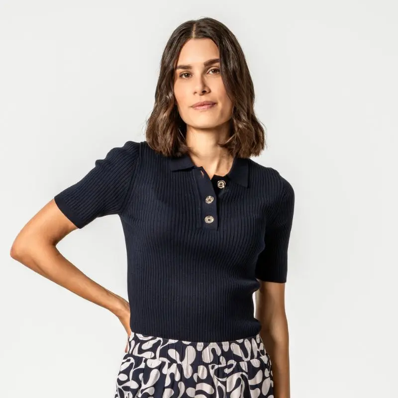 AMIA 100% Organic Cotton Knit Sweater