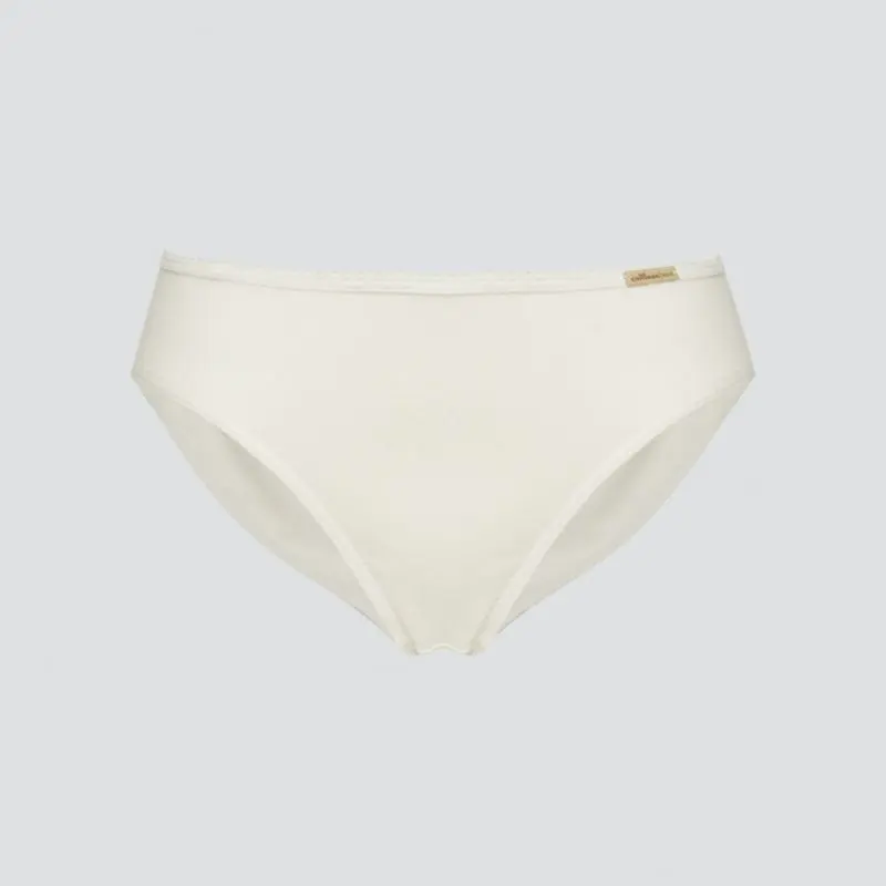 Bragas algodón orgánico 100% con puntilla