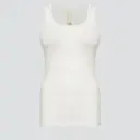 100% organic cotton undershirt with lace trim