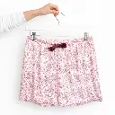 Pantalón pijama corto 100% algodón orgánico Floral 