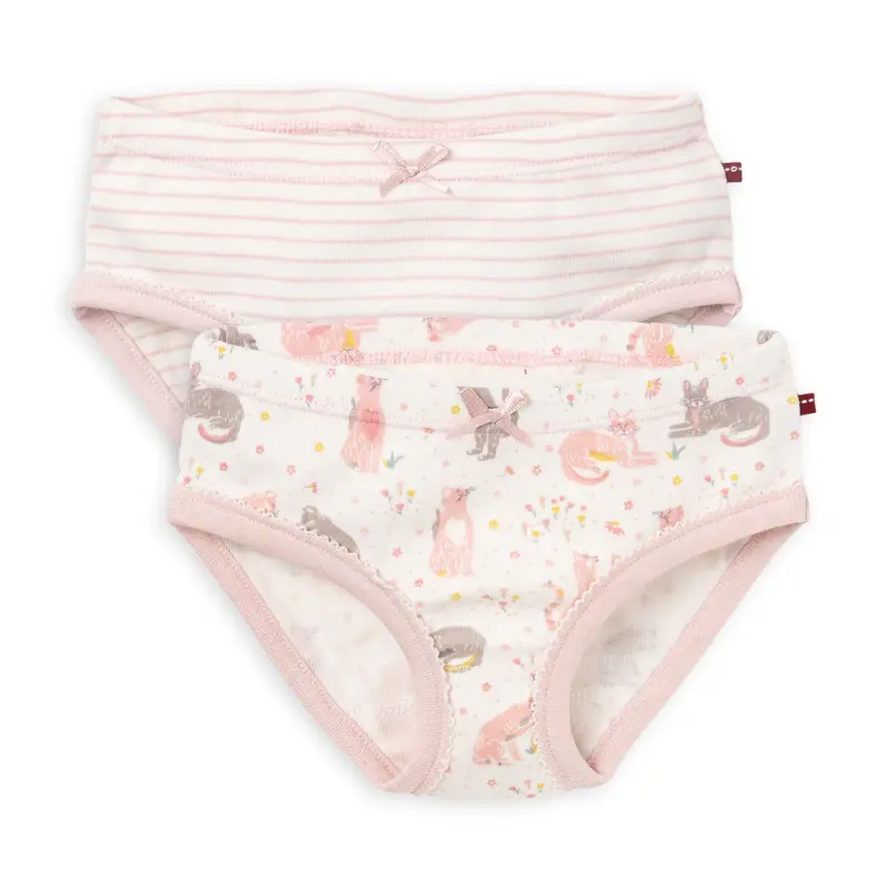 Pack of organic cotton 100% CATS girl panties