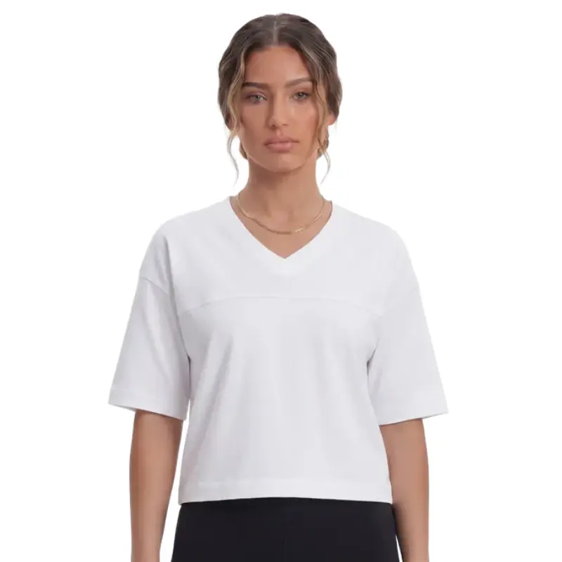 Camiseta oversize algodon 100% para mujer manga corta