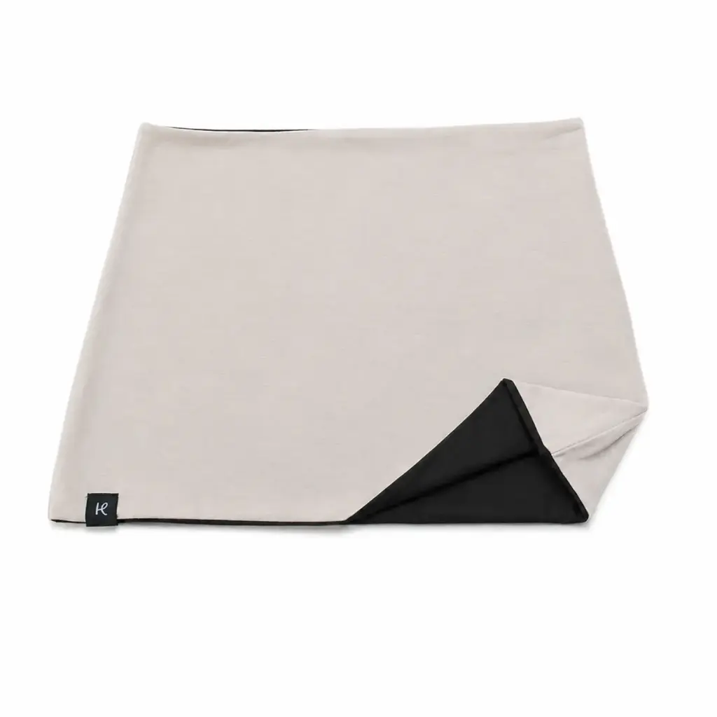Haramaki de cotó orgànic reversible Gris/crema clar-Negre
