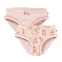 Pack 2 bragas de algodón orgánico para niñas Ardillas