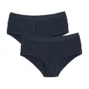 Pack de 2 Bragues cotó orgànic Blau marí en teixit canalé