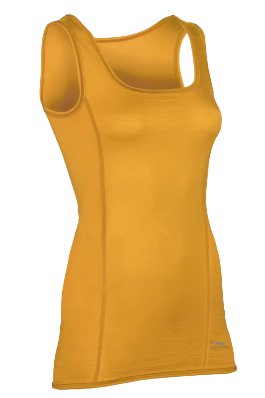 Samarreta tècnica tirants llana merino i seda slim fit Dona