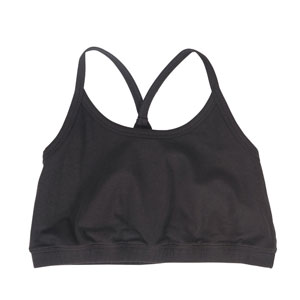 Crossover organic cotton top bra