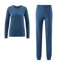 Pijama 100% cotó orgànic blau dona