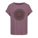 Camiseta algodón orgánico, mandala Lila