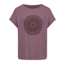 Camiseta algodón orgánico, mandala Lila